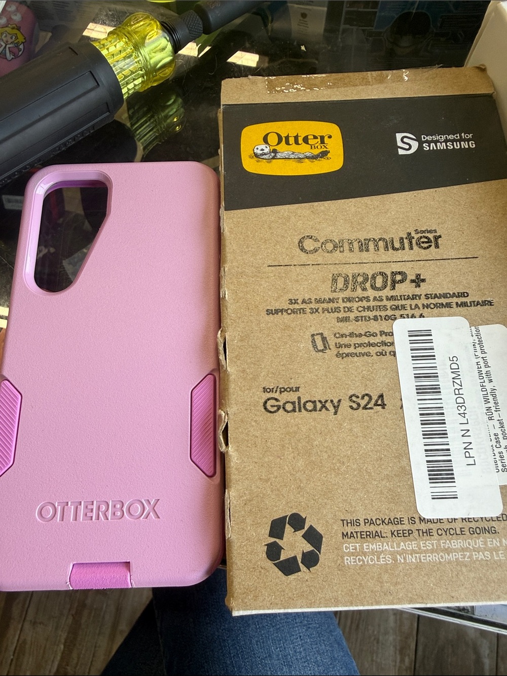 OtterBox Commuter Series Dual-Layer Case for Galaxy S24 - Light Pink